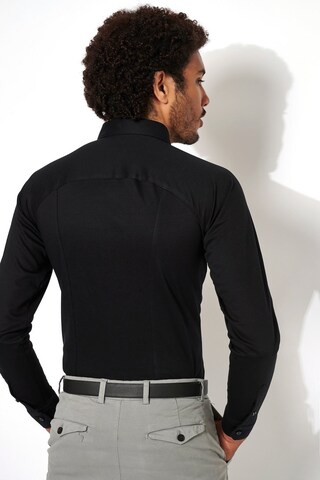 DESOTO Slim Fit Hemd in Schwarz