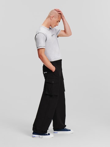 Regular Pantaloni cu buzunare de la KARL LAGERFELD JEANS pe negru