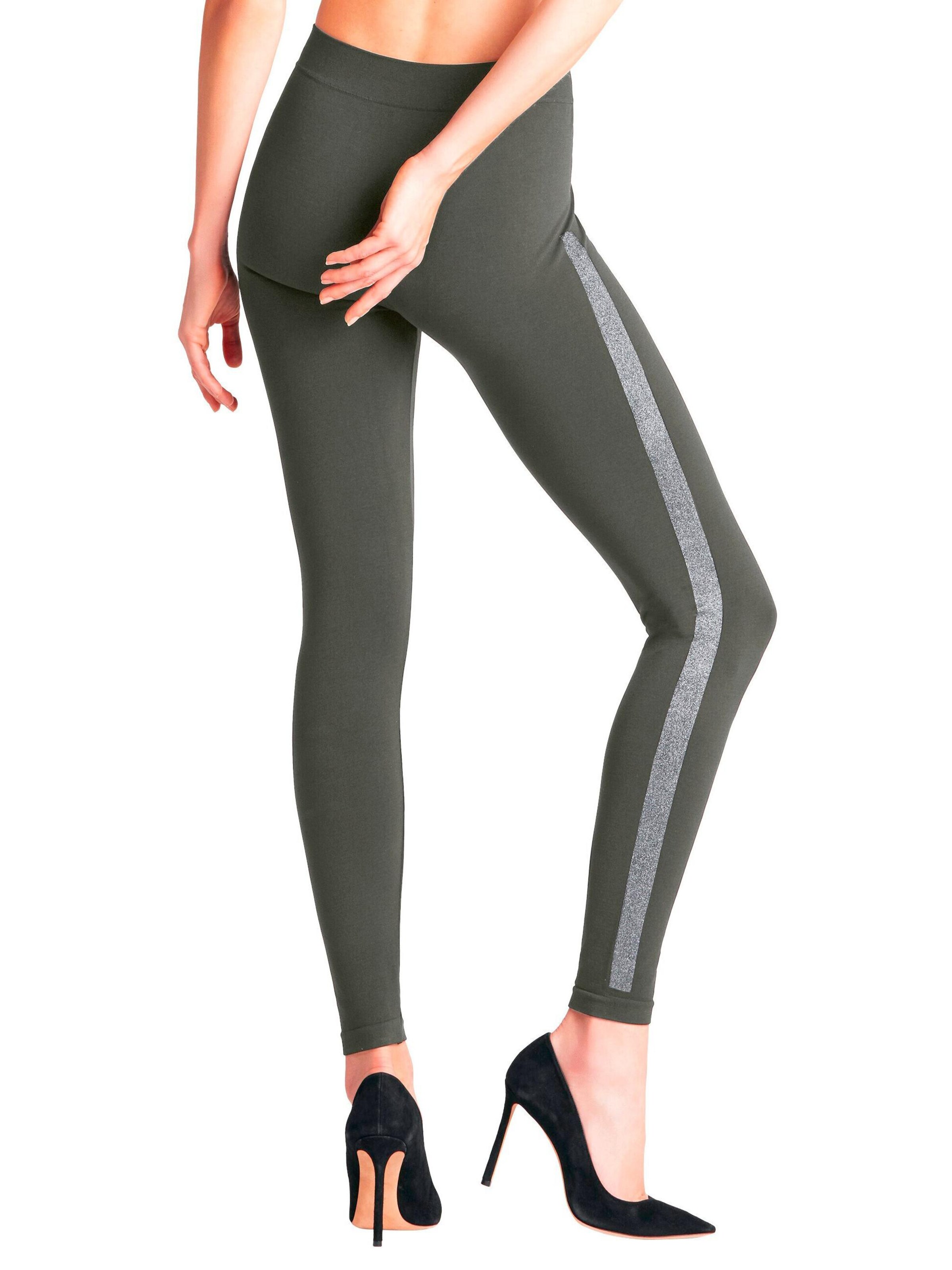 FALKE Skinny Leggings 'Clean Intensity' in Green