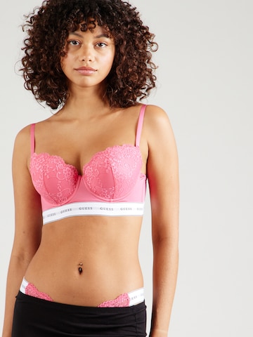 GUESS Balconette BH 'BELLE' i pink: forside