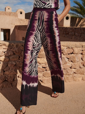 love & roses - Pierna ancha Pantalón en Mezcla de colores