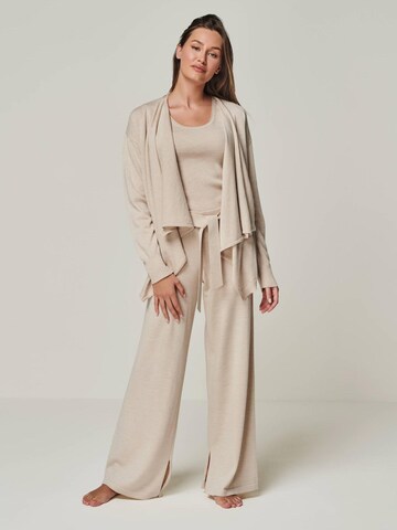 Tops en tricot 'TOP BLOSSOM - Geripptes Merino Top mit Rundhals' YOU LOOK PERFECT en beige