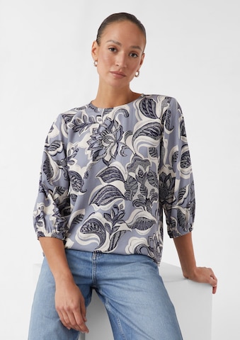 COMMA Blouse in Blue: front