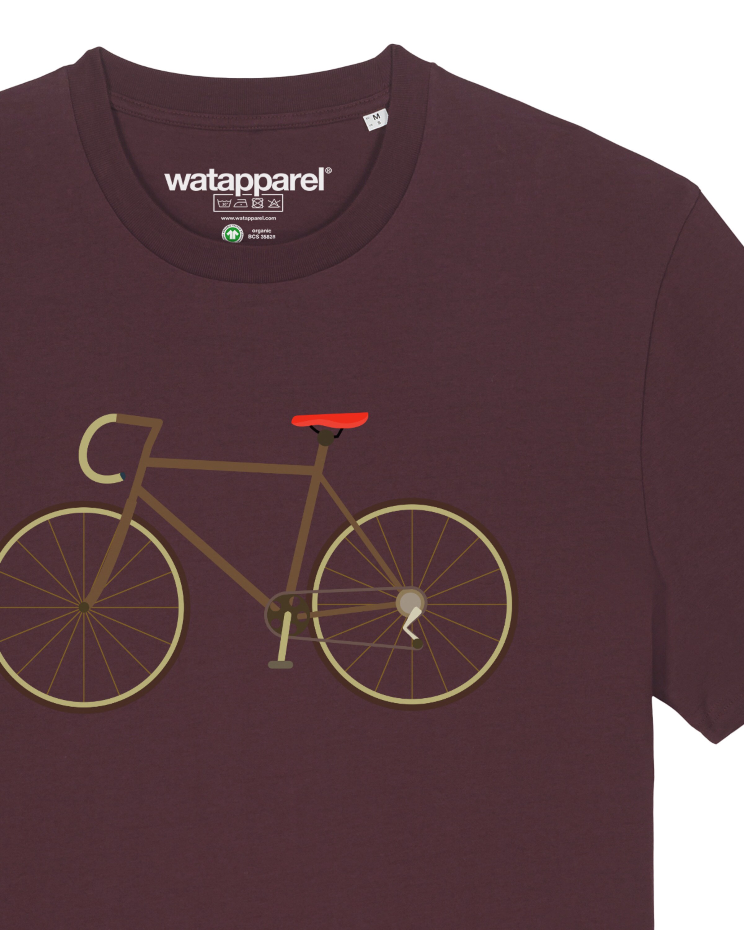 Maglietta ' Fahrrad ' di Watapparel in rosso