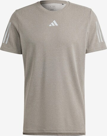 ADIDAS PERFORMANCE Functioneel shirt 'Own The Run' in Grijs: voorkant