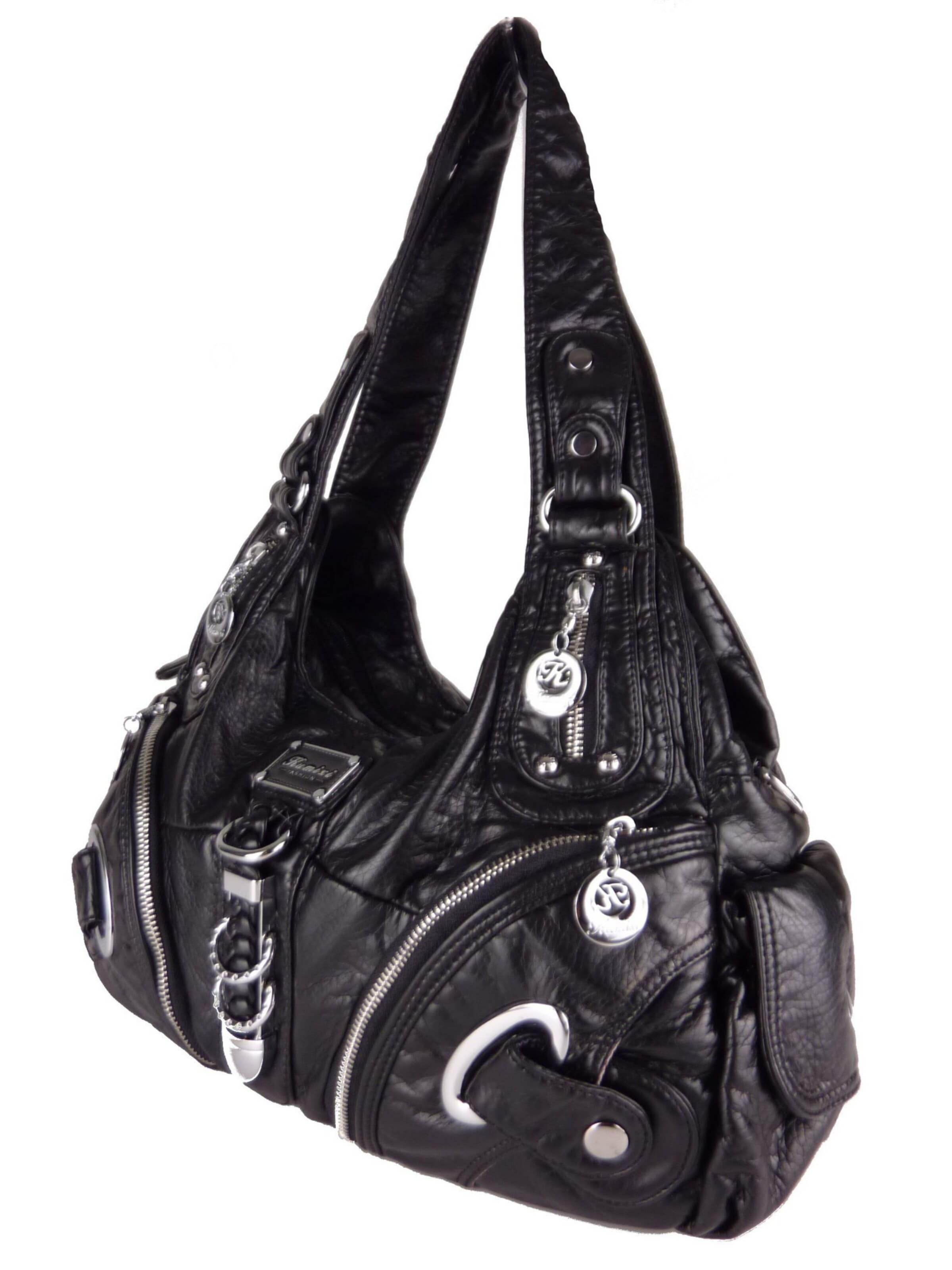 Kumixi Handbag in Black: front