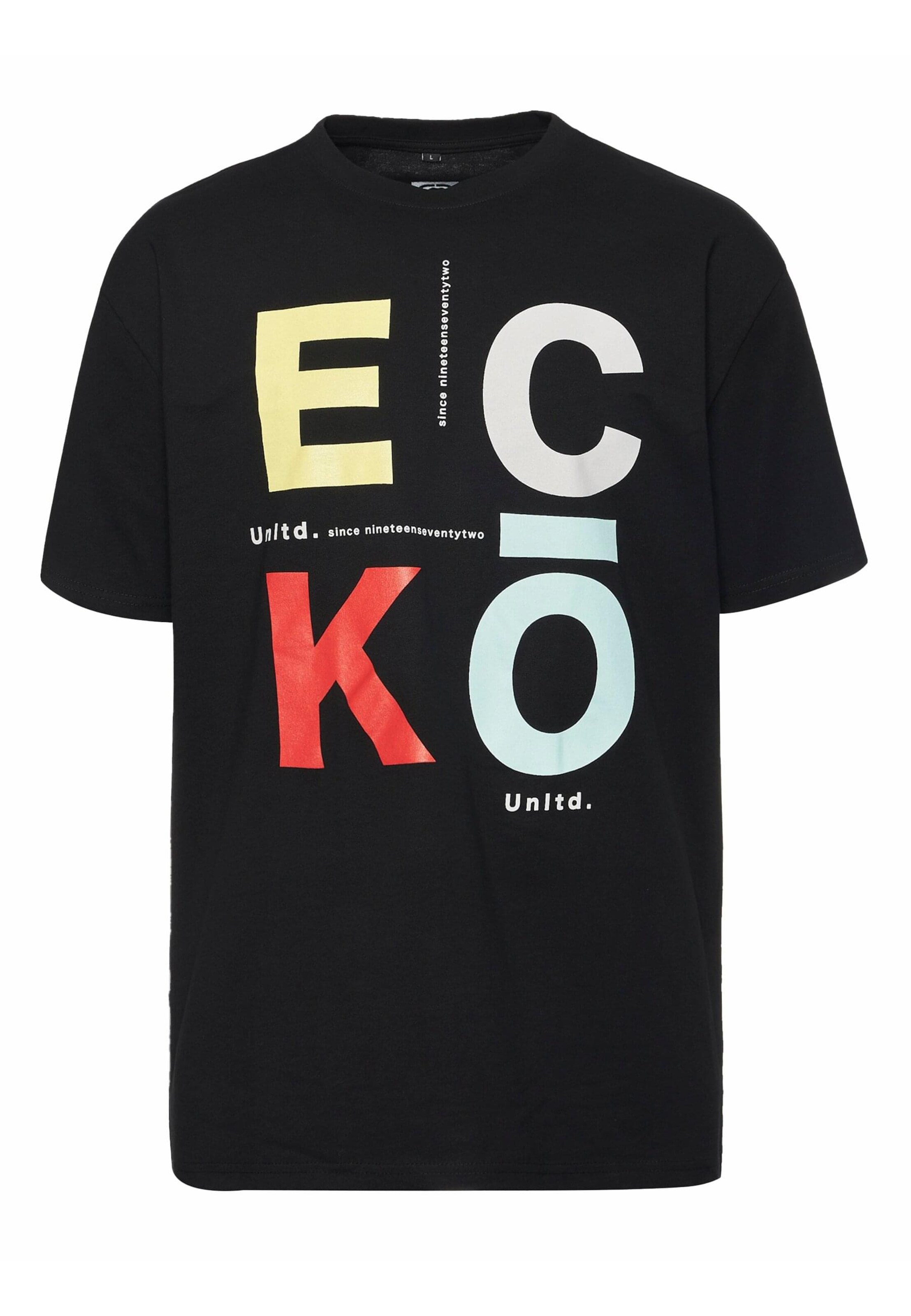 Ecko Unlimited Shirt 'WestLake' in Zwart: voorkant