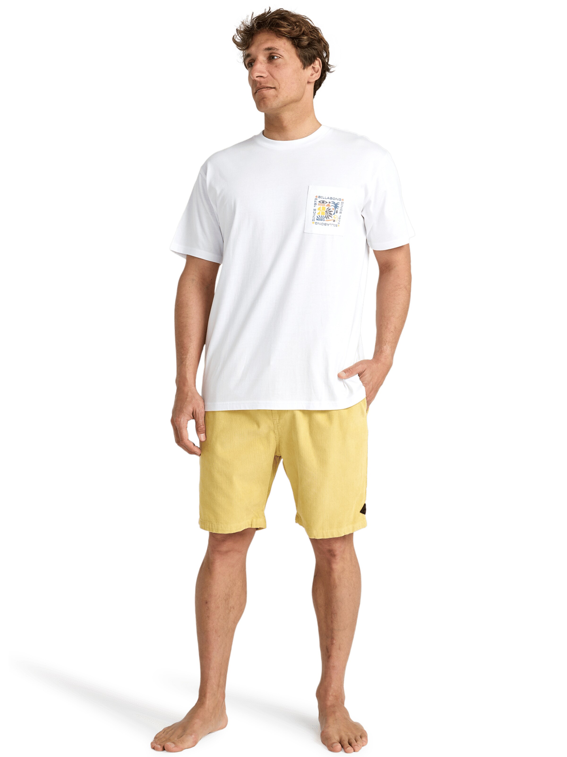 BILLABONG Regular Pants 'Larry' in Yellow