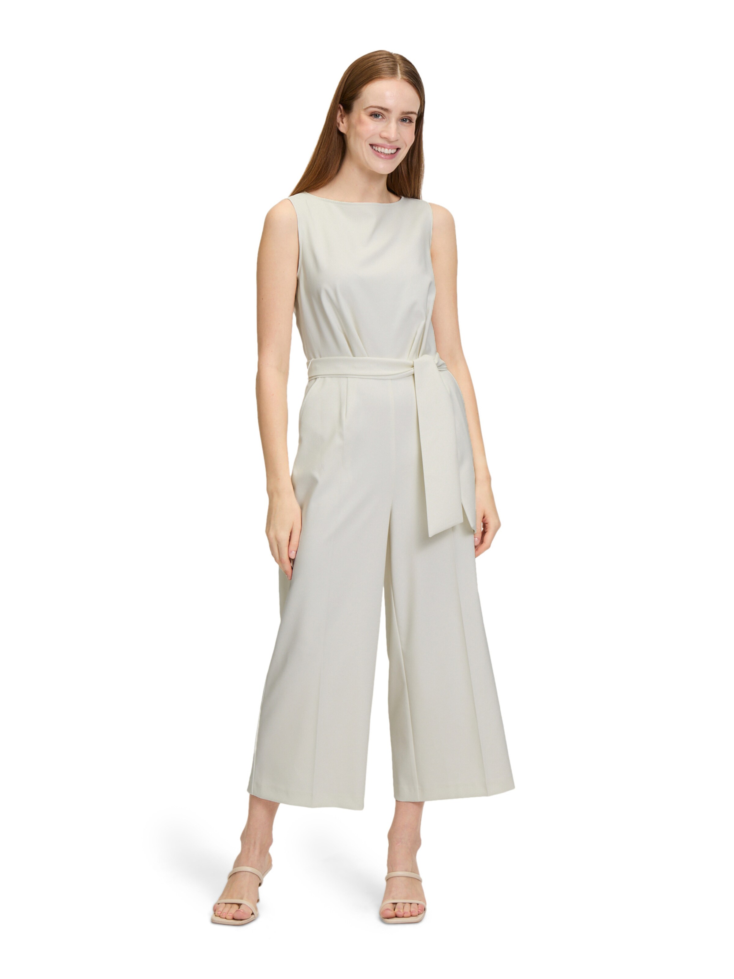 Tuta jumpsuit di Betty Barclay in bianco: frontale