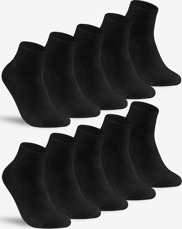 sockenkauf24 Socken in Schwarz: Vorderseite