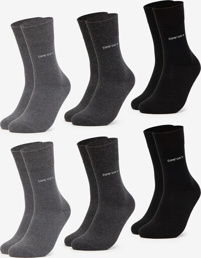 Occulto Socken 'Komfort Gabi' in anthrazit / graumeliert / schwarz, Produktansicht