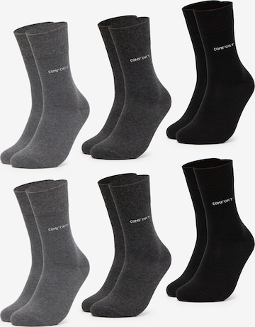 Occulto Socks 'Komfort Gabi' in Grey: front
