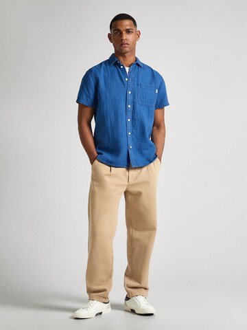 Pepe Jeans Regular Fit Hemd' BAKER ' in Blau