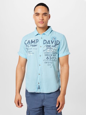 mėlyna CAMP DAVID Standartinis modelis Marškiniai: priekis