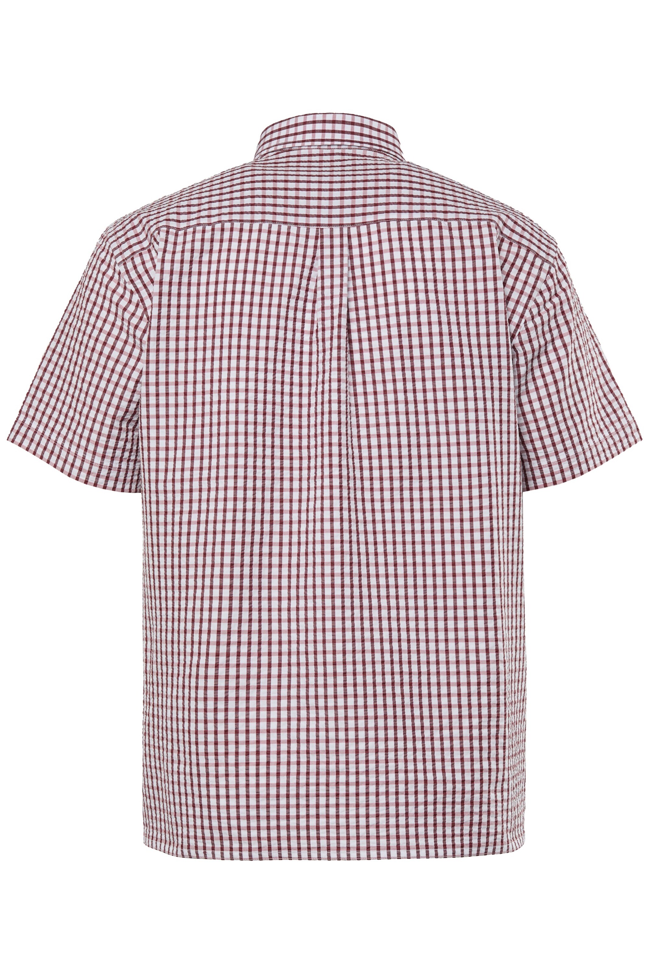 Men Plus Regular Fit Hemd in Rot