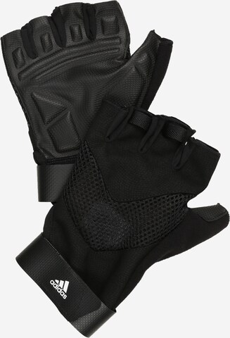 ADIDAS PERFORMANCE Sports gloves in Black: front