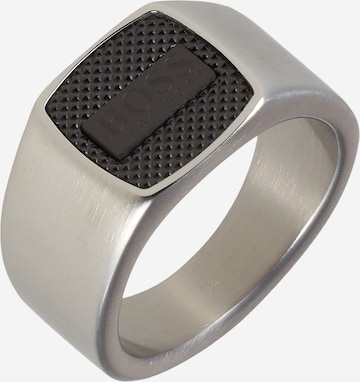 BOSS Black Ring in Silber: predná strana