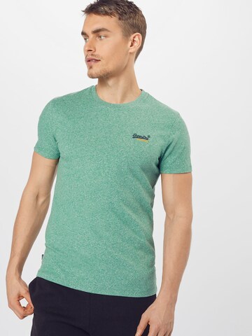 Superdry Tapered Shirt in Green: front