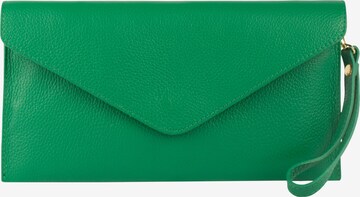faina Clutch in Green: front