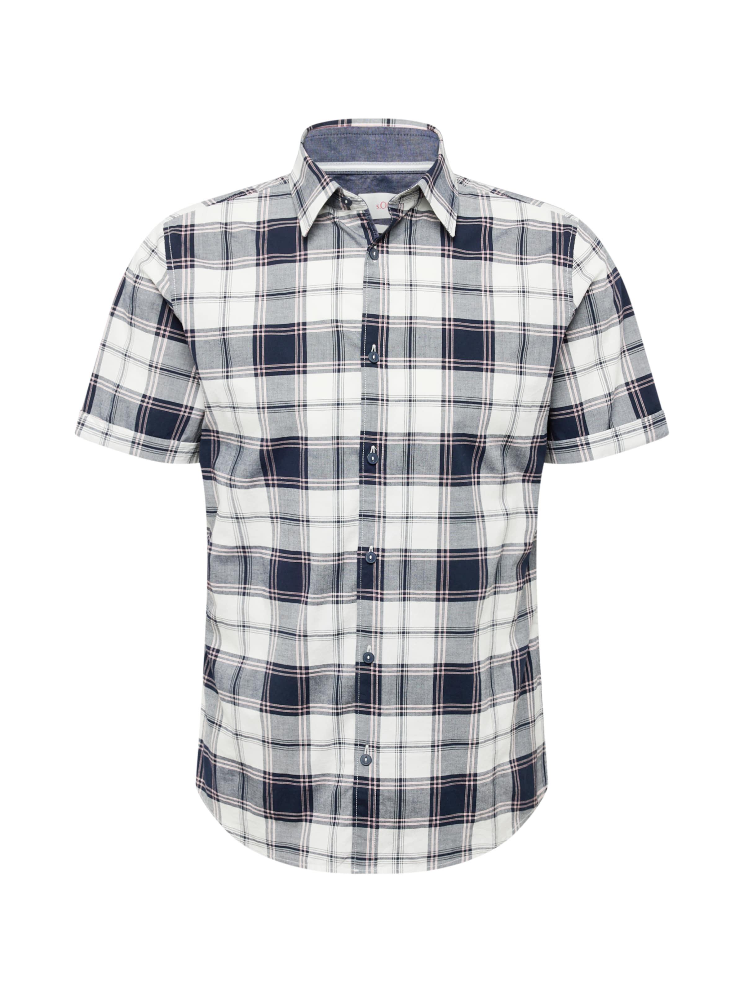 s.Oliver Slim Fit Hemd in Blau: Vorderseite