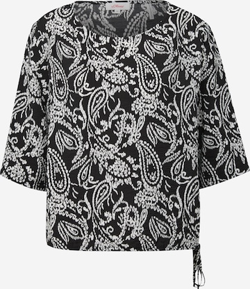 s.Oliver Blouse in Zwart: voorkant