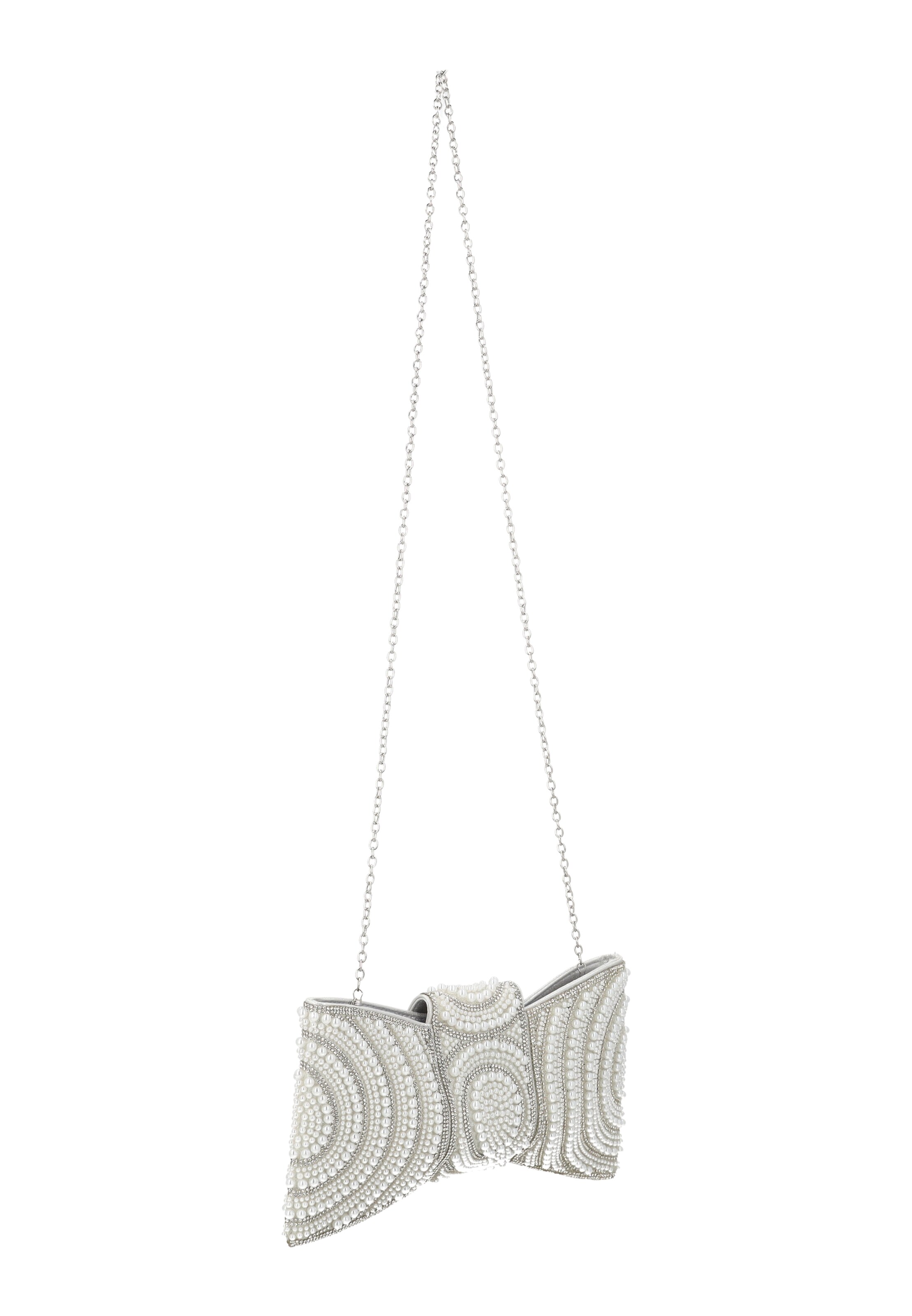 faina Clutch in Silber