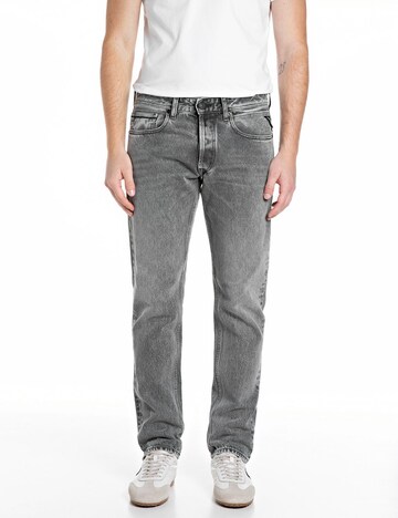 REPLAY Regular Jeans in Grey: front