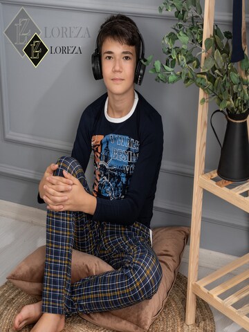 LOREZA - Pijama 'Jungen Schlafanzug New York' en Mezcla de colores