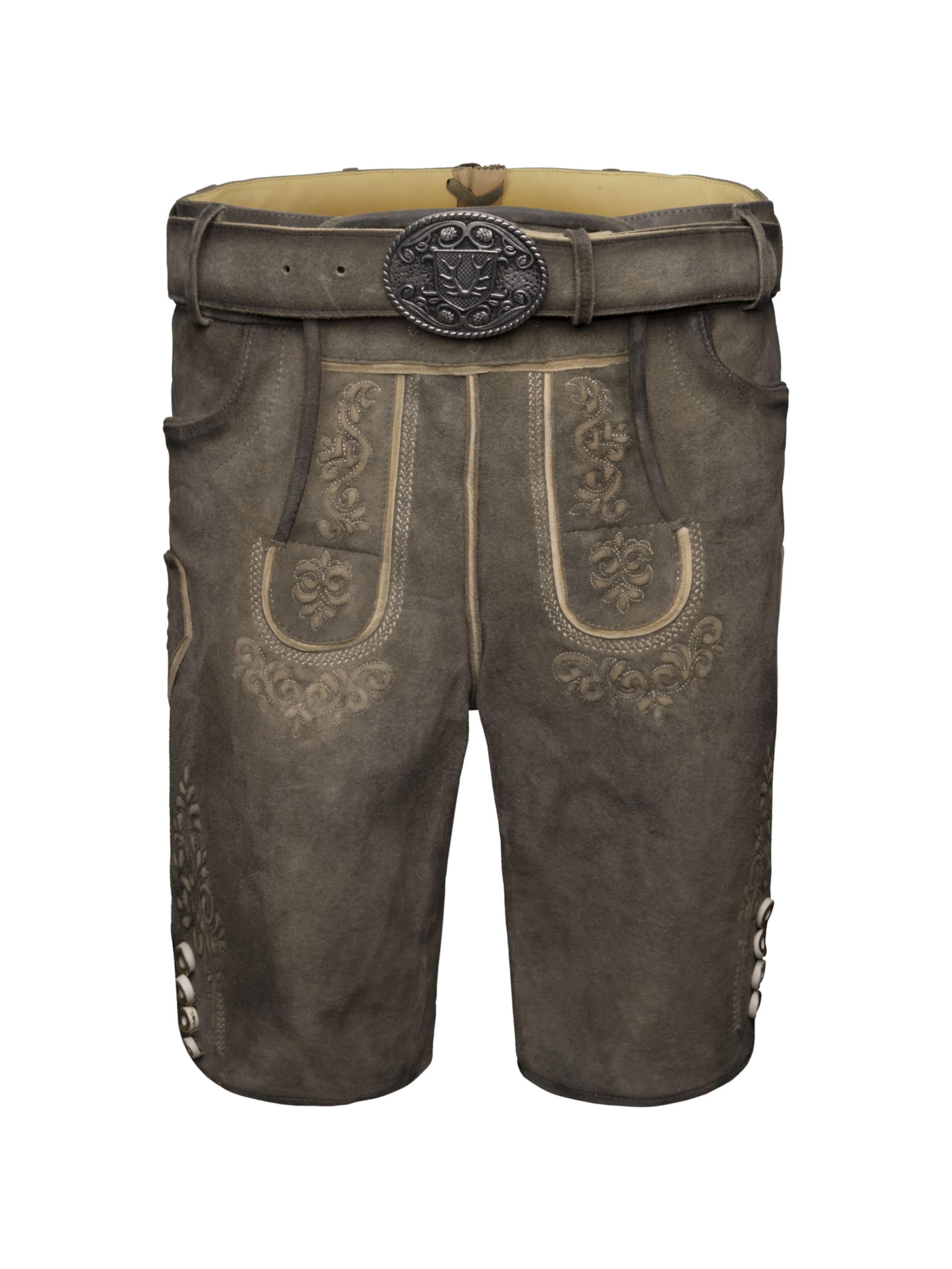 Regular Pantalon folklorique 'Mailo' Krüger Buam en marron : devant