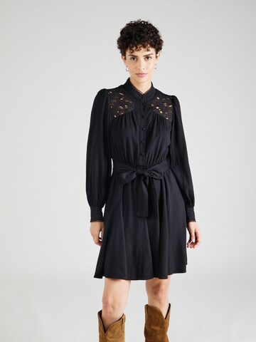 Robe-chemise Suncoo en noir : devant