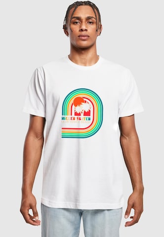 Mister Tee Shirt 'Roller Skater' in White: front
