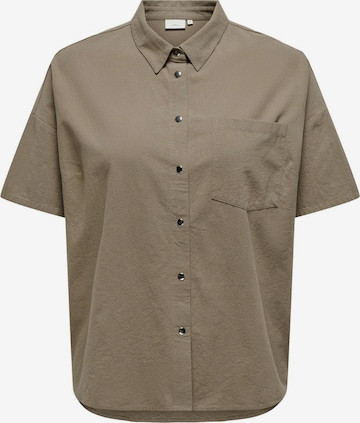 ONLY Carmakoma Blouse in Brown: front