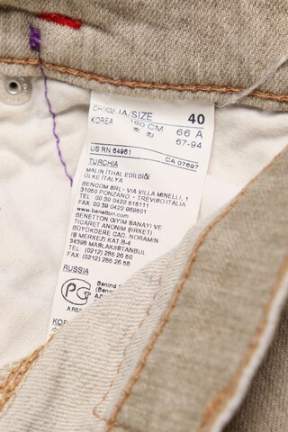 UNITED COLORS OF BENETTON Skinny Pants L in Beige