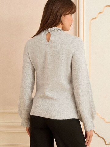 love & roses Sweter w kolorze szary