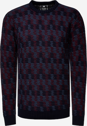 Rusty Neal Pullover in Blau: Vorderseite