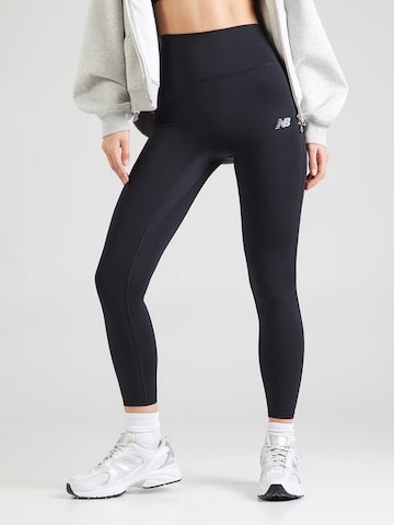 new balance Skinny Παντελόνι φόρμας σε μαύρο: μπροστά