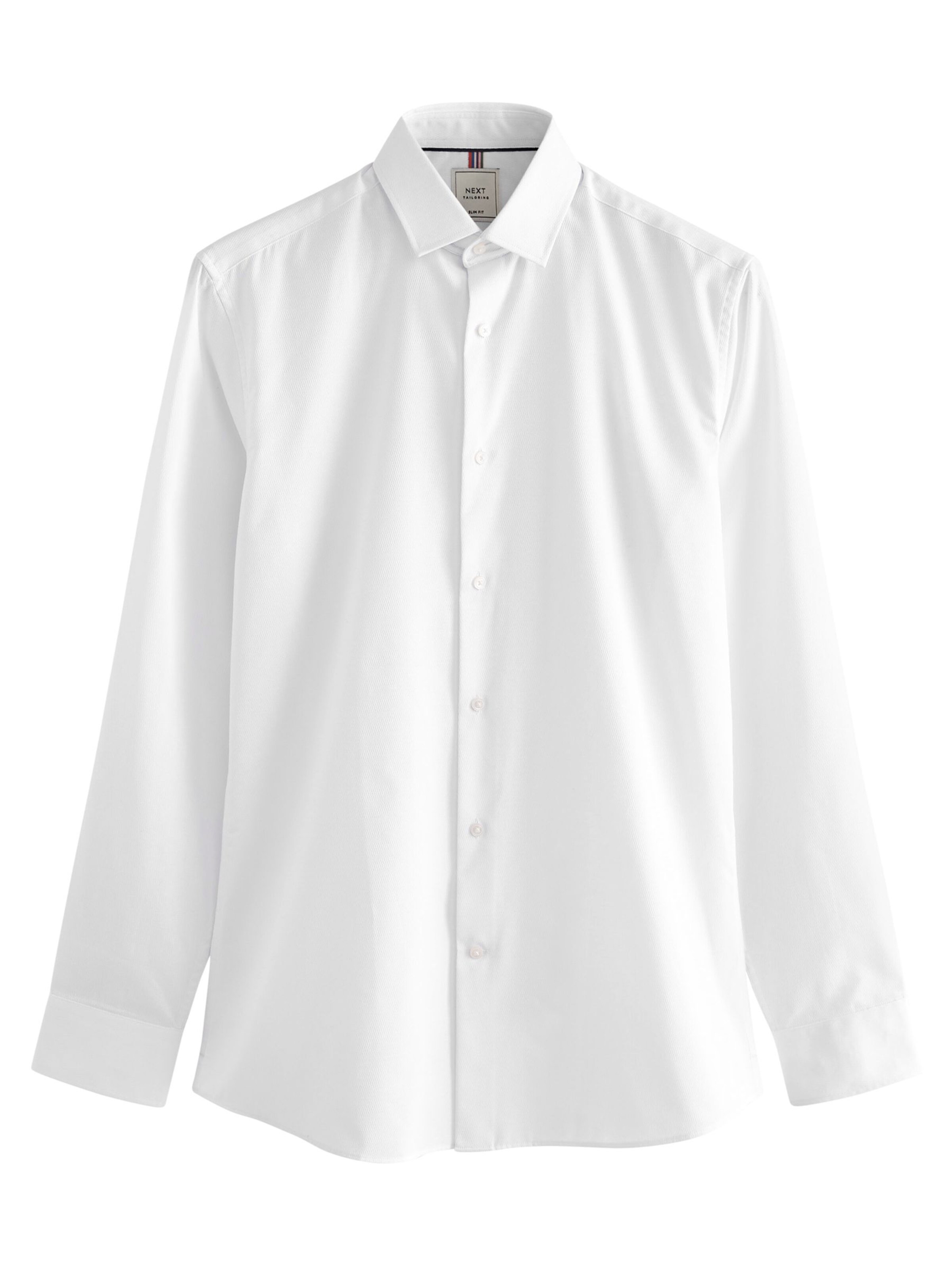 Next Slim Fit Skjorte i hvid: forside