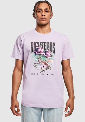 T-Shirt Mister Tee en violet : devant
