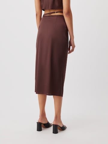 LeGer Premium Skirt 'Camilla' in Brown