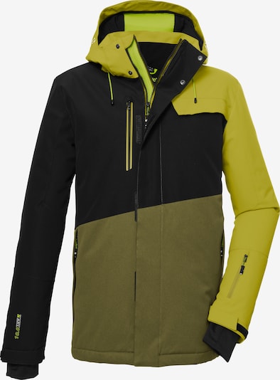 KILLTEC Sportjacke in gelb / dunkelgelb / schwarz, Produktansicht