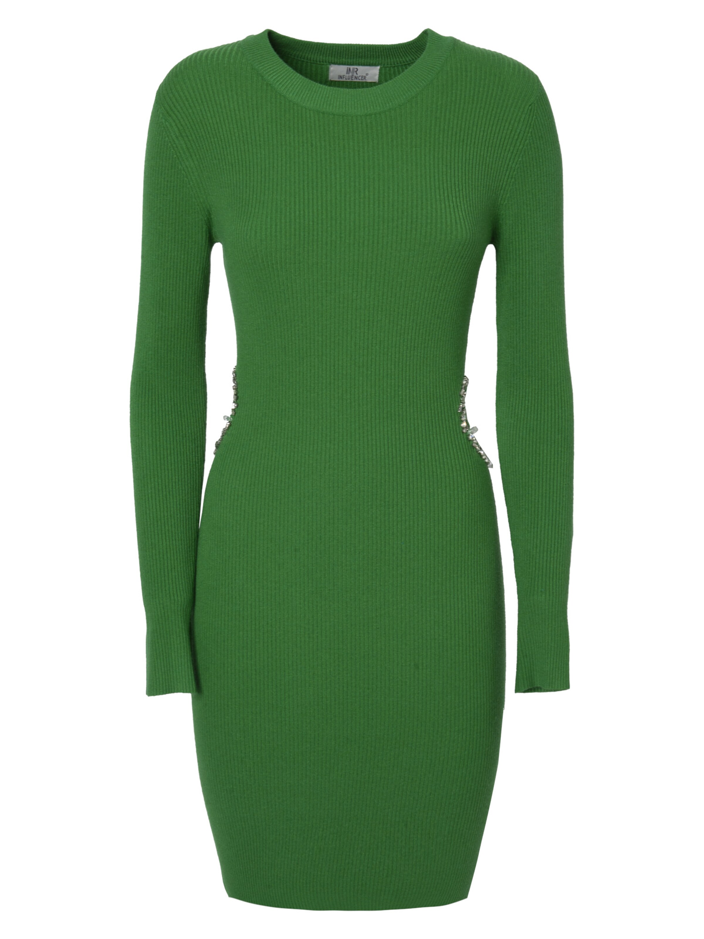 Influencer Neulemekko värissä vihreä: etupuoli
