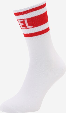 Chaussettes 'RAY' DIESEL en blanc : devant