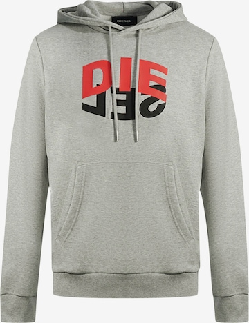 DIESEL Sweatshirt 'S-GIRK-HOOD-N1' in Grau: Vorderseite