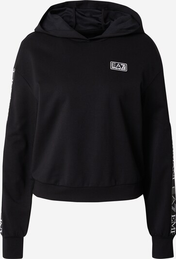 EA7 Emporio Armani Sweatshirt 'ASV Dynamic Athlete' i svart / vit, Produktvy