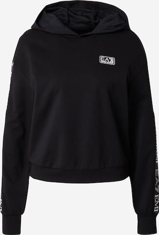 EA7 Emporio Armani Sweatshirt in Black: front