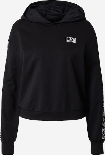 EA7 Emporio Armani Sweatshirt 'ASV Dynamic Athlete' in de kleur Zwart / Wit, Productweergave