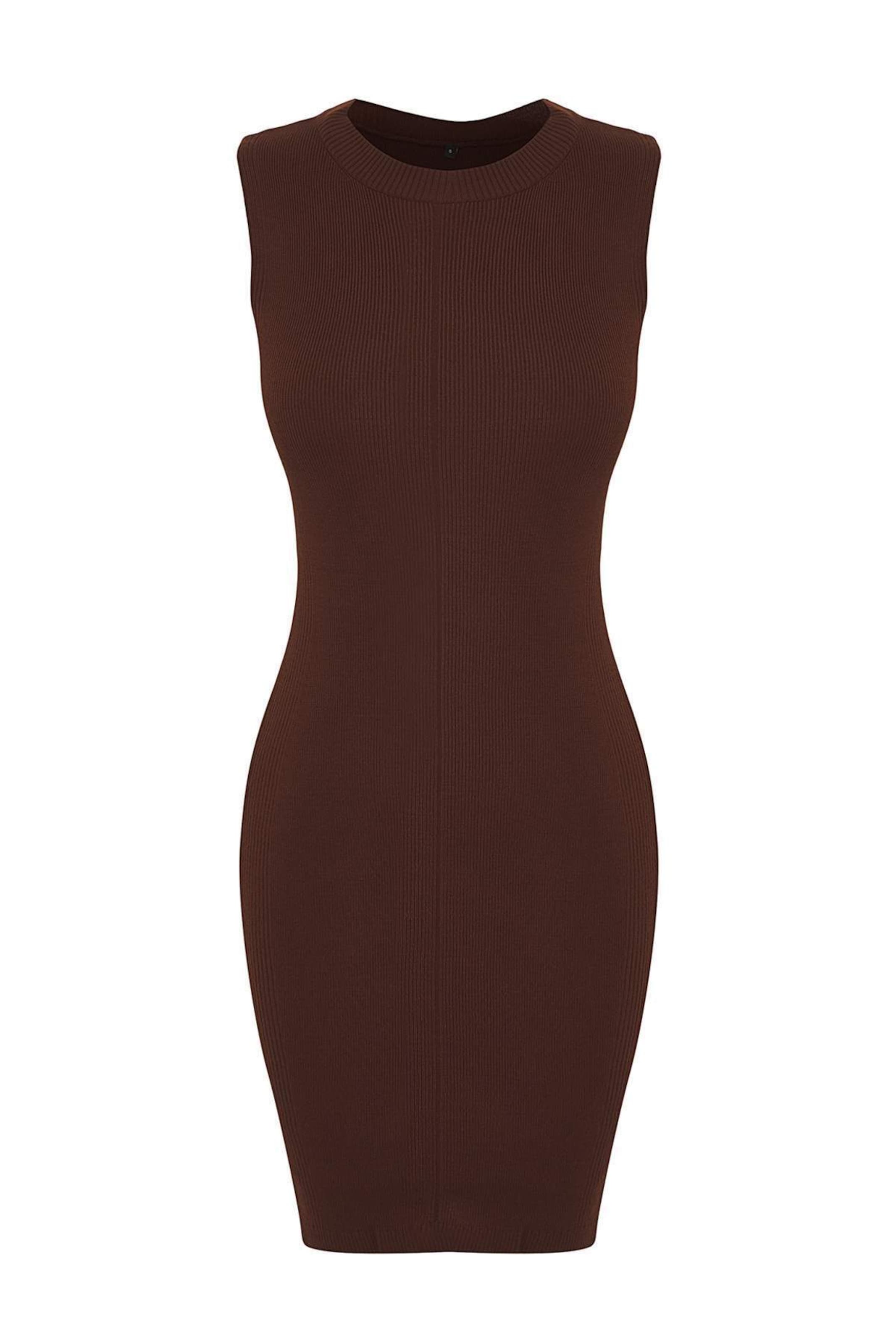 Trendyol Knit dress in Brown