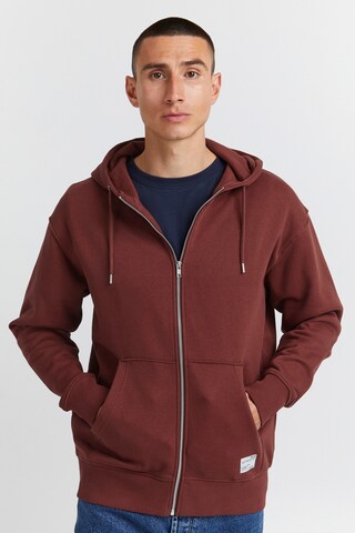 !Solid Zip-Up Hoodie 'Lenz' in Red: front