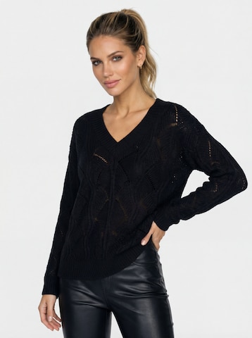 Pull-over 'Fashion Look' MAIRE en noir : devant