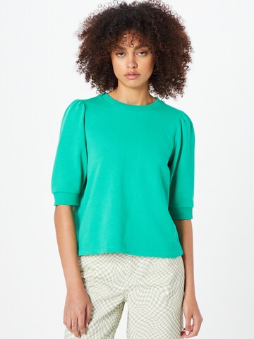 ICHI Sweatshirt 'YARLET' in Groen: voorkant